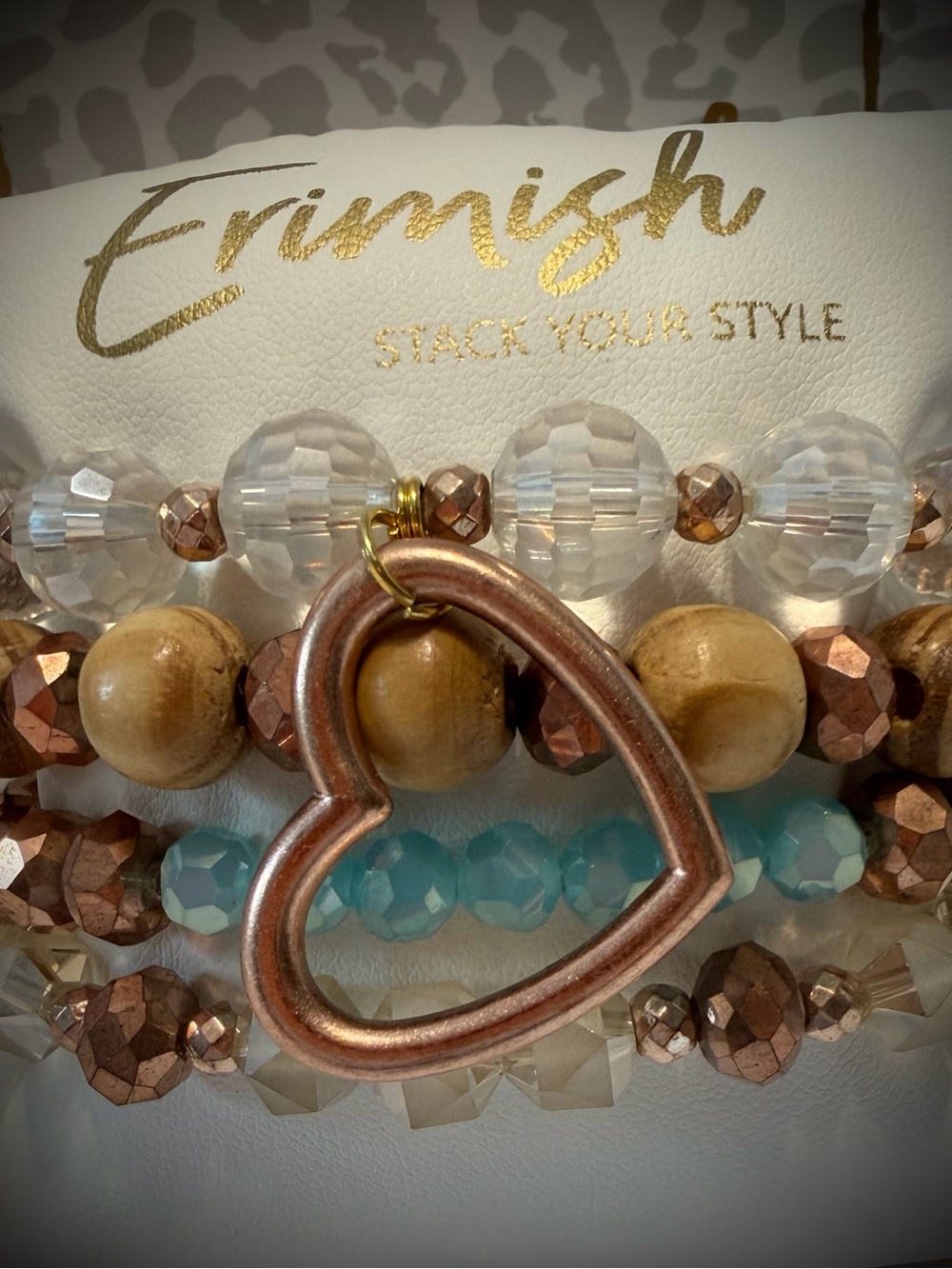 New ERIMISH Bracelets 4 Pc- Heart - Custom Regular, Kids or Extended Size
